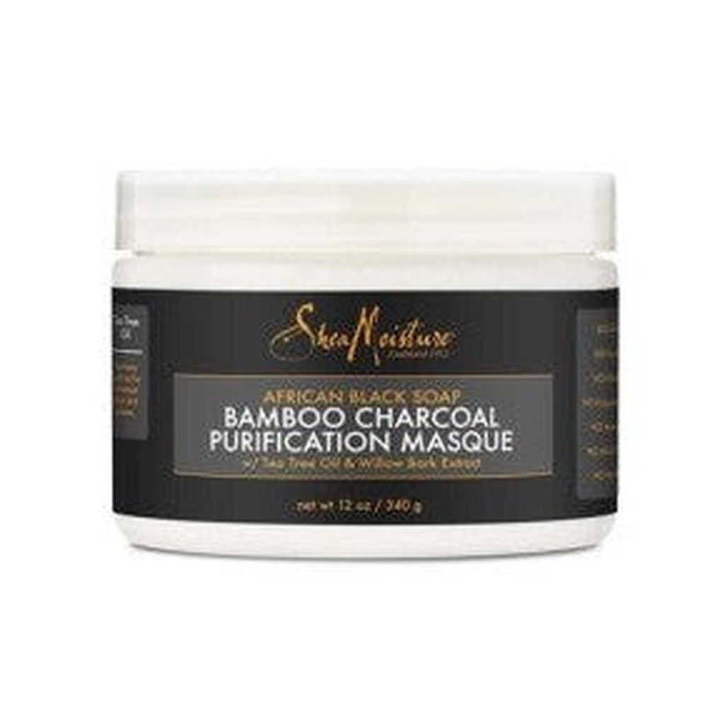 Shea moisture african black soap bamboo charcoal purification masque 12oz