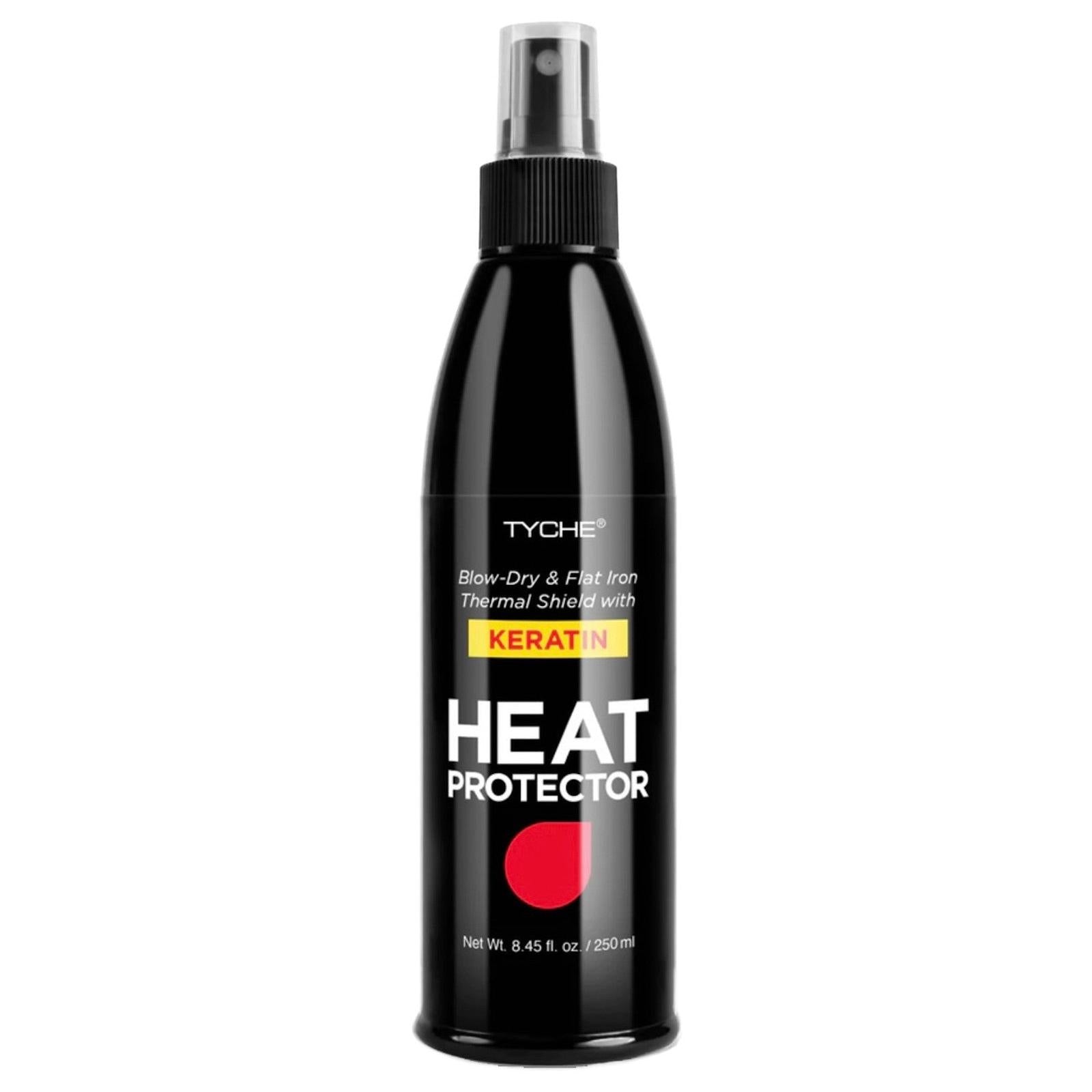 Nicka K Tyche Black Flat Iron Spray Keratin Heat Protector Hair Treatment 8.5 Fl Oz - URBAN BEAUTE