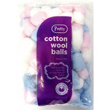 Pretty Cotton Wool Balls Coloured Puffs 100g