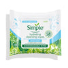 Simple Water Boost Wipes biodegrad 20pk