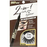 GRIP BOND 2-IN-1 EYELINER GLUE - BROWN