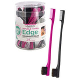 Magic Collection Double Sided Edge Brush and Comb 2-In-1 EDGE01JAR
