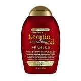 OGX Frizz-Free + Keratin Smoothing Oil Shampoo, 5 in 1, for Frizzy Hair, Shiny Hair