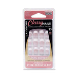 LA Colors 25pc Glossy Nails-Perfect Pink French CNT102B