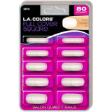 LA Colors Full Cover Short Square Nail Tip 80 COUNT CNT10