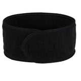 Fine Straple Cotton Spa Headband (Black)