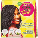 ORS Olive Oil Girls Soft Curls No-LYE Creme Texture Sofetening System 1APP