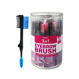 Magic Collection 3 IN 1 Double Ended Folding Eyebrow Brush #MTO035