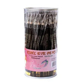 Eden 7' Black Kohl Eye Pencil With Sharpener 72pc
