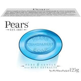 Pears Transparent Soap Gentle Care 125g Mint Blue