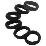 KPR01 Knotted Pony Rings Black Multi