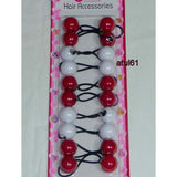 Sherry Hair Accessories Hair Elastic With Red Balls