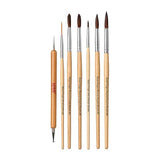 GoldFinger Nail Brush - Round Acrylic Set