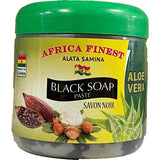 Africa Finest Alata Samina Black Soap Aloe Vera 450g