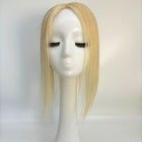 Sleek MONOFILAMENT TOPPER HAIR COUTURE 4.5X5 14' HUMAN HAIR CLIP IN 1B