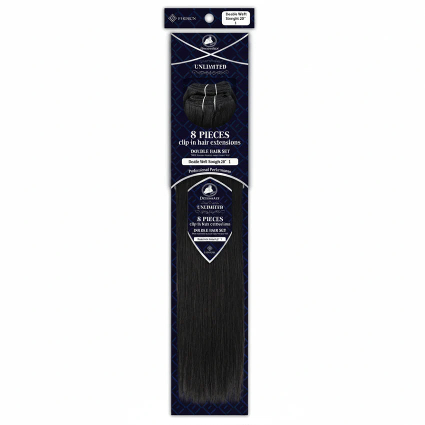 Dressmaker Unlimited Double Weft 8pcs Clip-In COLO