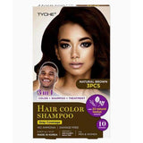 Nicka K Tyche 3 IN 1 Hair Color Shampoo Natural Brown- 3pk