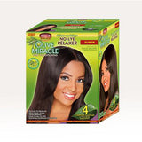 African Pride Olive Miracle 4-Touch-up Relaxer Kit Super