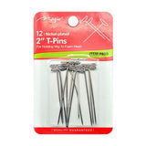 Magic Collection Nickle Plated T-pins (12pc)