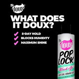 The Doux POP LOCK 5-Day Forming Glaze - Curl Enhancing Hair Products - Contains Honey and Argan Oil - Curl Products for Hold, Shine, and Anti-Humidity 8oz