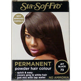 Sta-Sof-Fro Permanent Powder Hair Colour Jet Black 8g