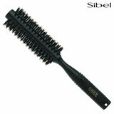 Sibel classic 62 40mm 100 boar bristle radial hair brush round rubber & black
