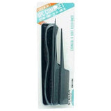 Stella collection 4PCS comb set black 1111BLA