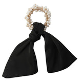 Bow pony Tail With Pearl 11801