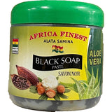 Africa Finest Alata Samina Black Soap Aloe Vera 450g - URBAN BEAUTE