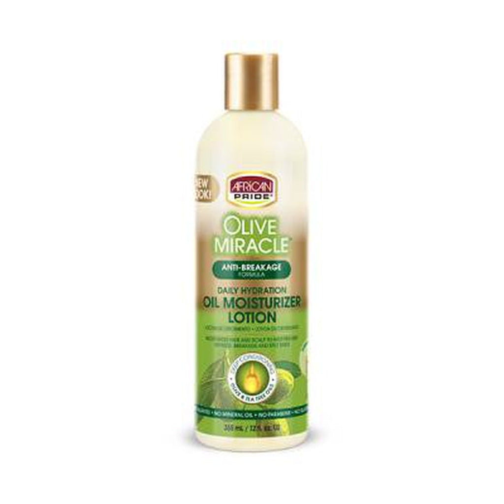 African Pride  Olive Miracle Maximum Strengthening Moisturizer Lotion 12oz