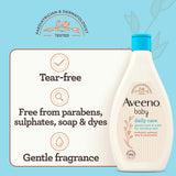 Aveeno Baby Daily Care Gentle Bath and Wash 400ml - URBAN BEAUTE