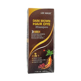 Gee Magic Dark Brown Hair Dye Shampoo 3 In 1 17.6oz - URBAN BEAUTE