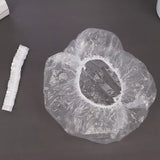 Disposable Shower Cap Plastic Waterproof Clear RS150-1 10PCS - URBAN BEAUTE