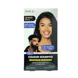 Hair ID 3 In 1 Ammonia Free Color Shampoo Natural Black RCS002 3PCS - URBAN BEAUTE