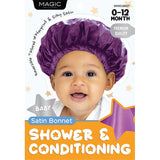 Magic Collection Baby Satin Bonnet Shower & Conditioning ASSORTED 0-12 KHW01BAST - URBAN BEAUTE