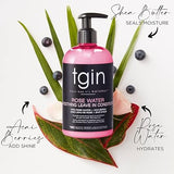 tgin Rose Water Smoothing Leave-In Conditioner for Natural Hair - Protective Styles - Curls - Waves - Detangler - Great for low porosity hair - Fine hair - URBAN BEAUTE