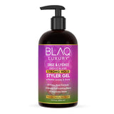 BLAQ Luxury Sage & Lychee Strong Hold Styler Gel 12 oz - URBAN BEAUTE