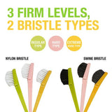 EBIN NEW YORK 24HR EDGE TAMER BRUSH 2IN1 SWINE