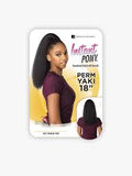 Sensationnel ID Perm Yaki 18 Instant Pony Hair Extension Col 1B