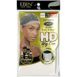Ebin HD Wig Cap One Size Fits All Transparent  2 Caps
