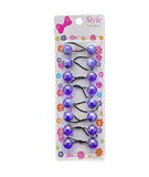 Style Collection Hair Elastic With Balls ST19-A Purple/GREENC