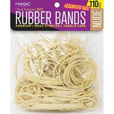 Magic Rubber Bands Assorted Size Nude 110g