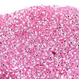 Lily Plastic Beads 207 Pink/White Glitter 607