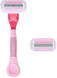 Pure Girl Women Razor Disposable 1 Handle & 2 Cartridges