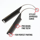 Ebin New York Braid Formula Curved Pintail Comb Ca