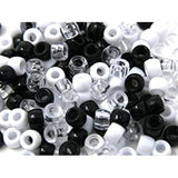 KOKO - Plastic Beads - Black & White - URBAN BEAUTE