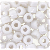 KOKO - Plastic Beads - White Small - URBAN BEAUTE