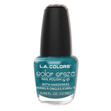 L.A. COLORS Color Craze Nail Polish - Dark Teal Shade - CNP438 - *JUNGLE FEVER* - URBAN BEAUTE