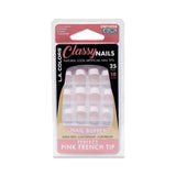 LA Colors 25pc Glossy Nails-Perfect Pink French CNT102B - URBAN BEAUTE