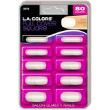 LA Colors Full Cover Short Square Nail Tip 80 COUNT CNT10 - URBAN BEAUTE
